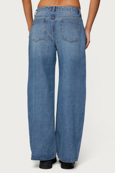 Edikted Skye Low Rise Baggy Jeans