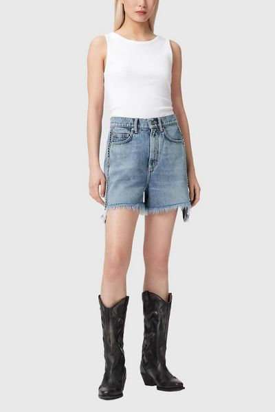 AllSaints Frankie Studded Denim Jorts