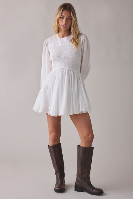 white casual dress Jane Summers Jacqueline Strapless Little Rehearsal and Wedding With Pink Tie 4 / White With Pink Tie , female , adult brunch with the girls White Dresses For Women |