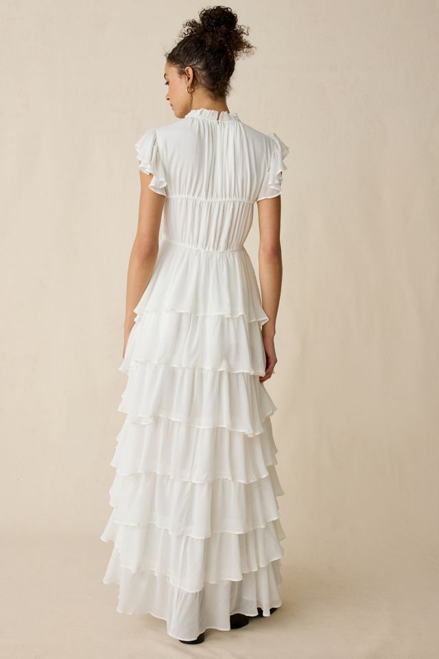 AllSaints Shaela Tiered Ruffle High-Low Maxi Dress #2