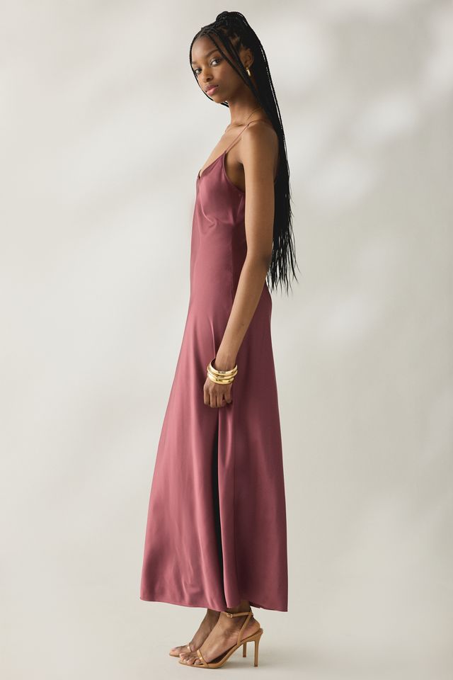AllSaints Bryony Satin Slip Maxi Dress | Urban Outfitters