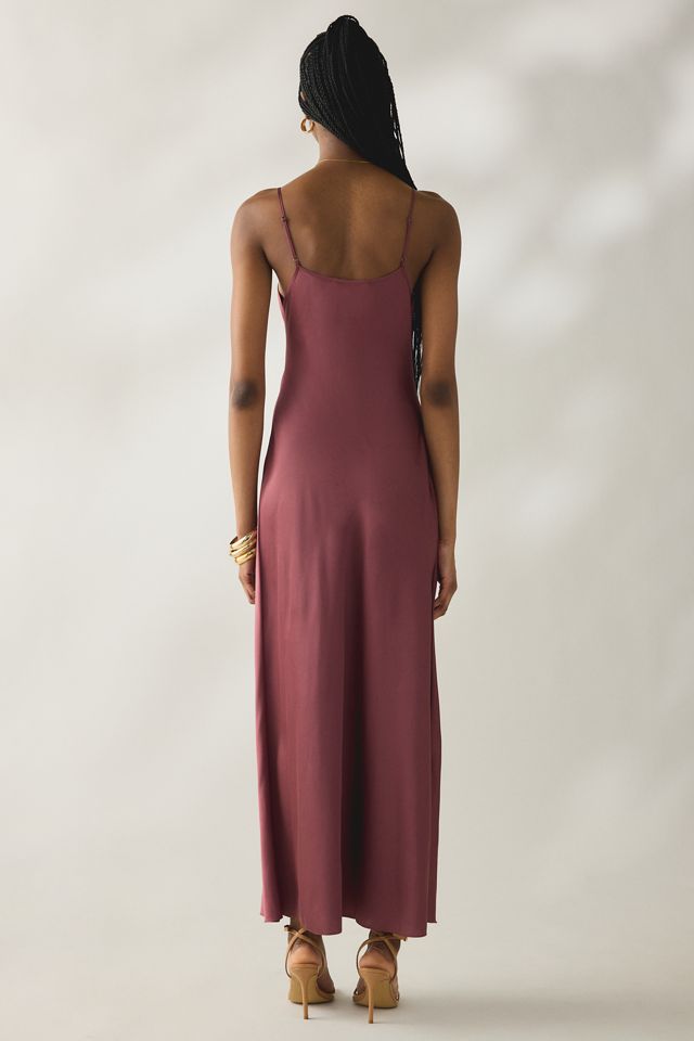 AllSaints Bryony Satin Slip Maxi Dress #3