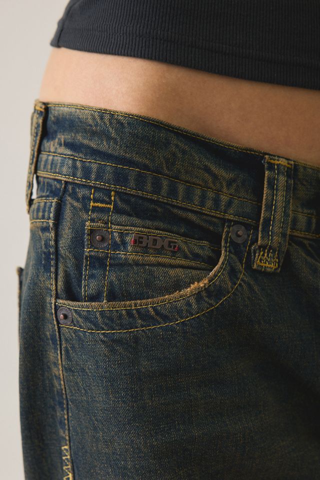 BDG Kayla Studded Rip + Repair Low-Rise Jeans #3