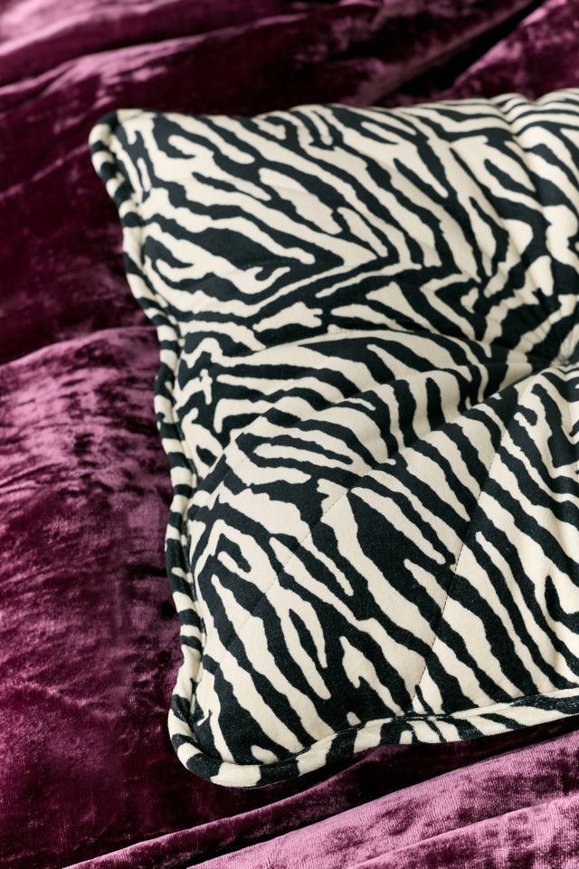 Emma Pintuck Velvet Throw Pillow #1