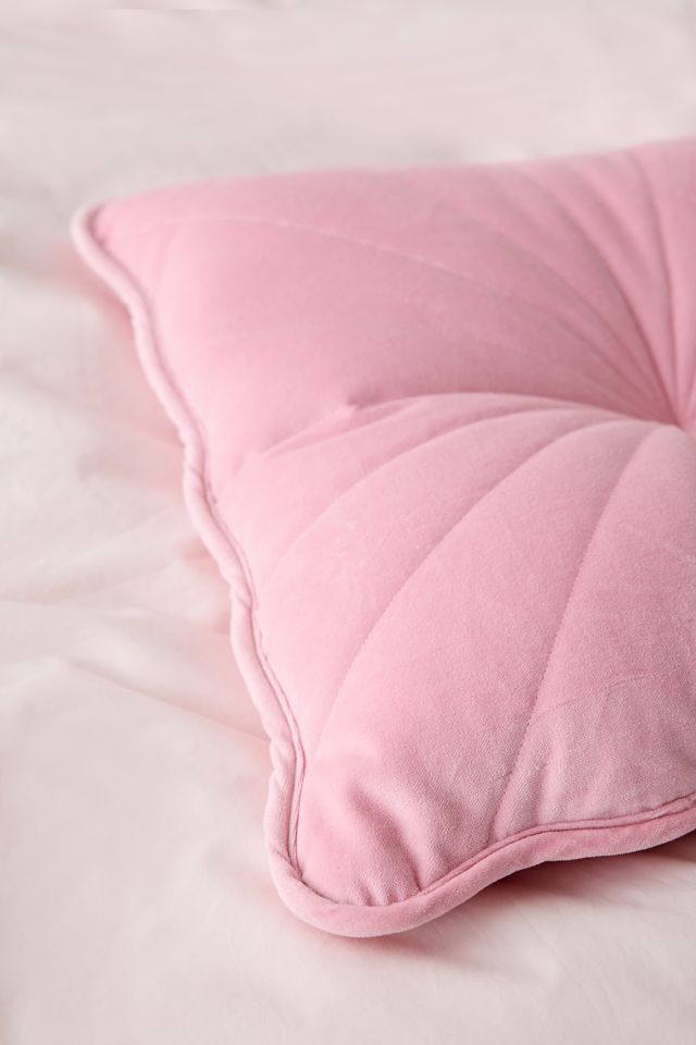 Coussin décoratif en velours à plis Emma #1