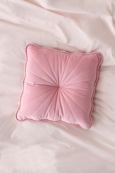 Emma Pintuck Velvet Throw Pillow