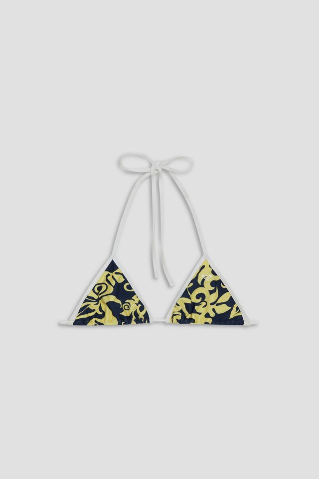Roxy X Miaou Kauai Navy + Lemonade Triangle Bikini Top #1