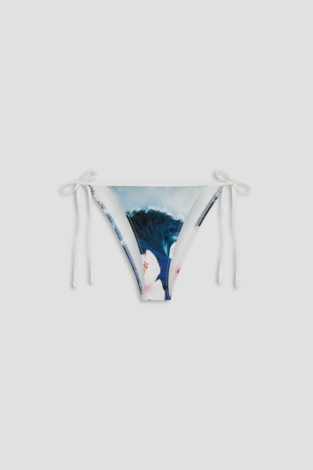 Roxy X Miaou Kauai Wave Print Tie-Side Bikini Bottoms #1