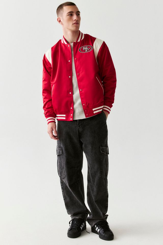 Mitchell & Ness NFL Retro Roots Satin Varsity Jacket #1