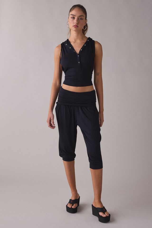 Out From Under Stormy Foldover Culotte Pants #1
