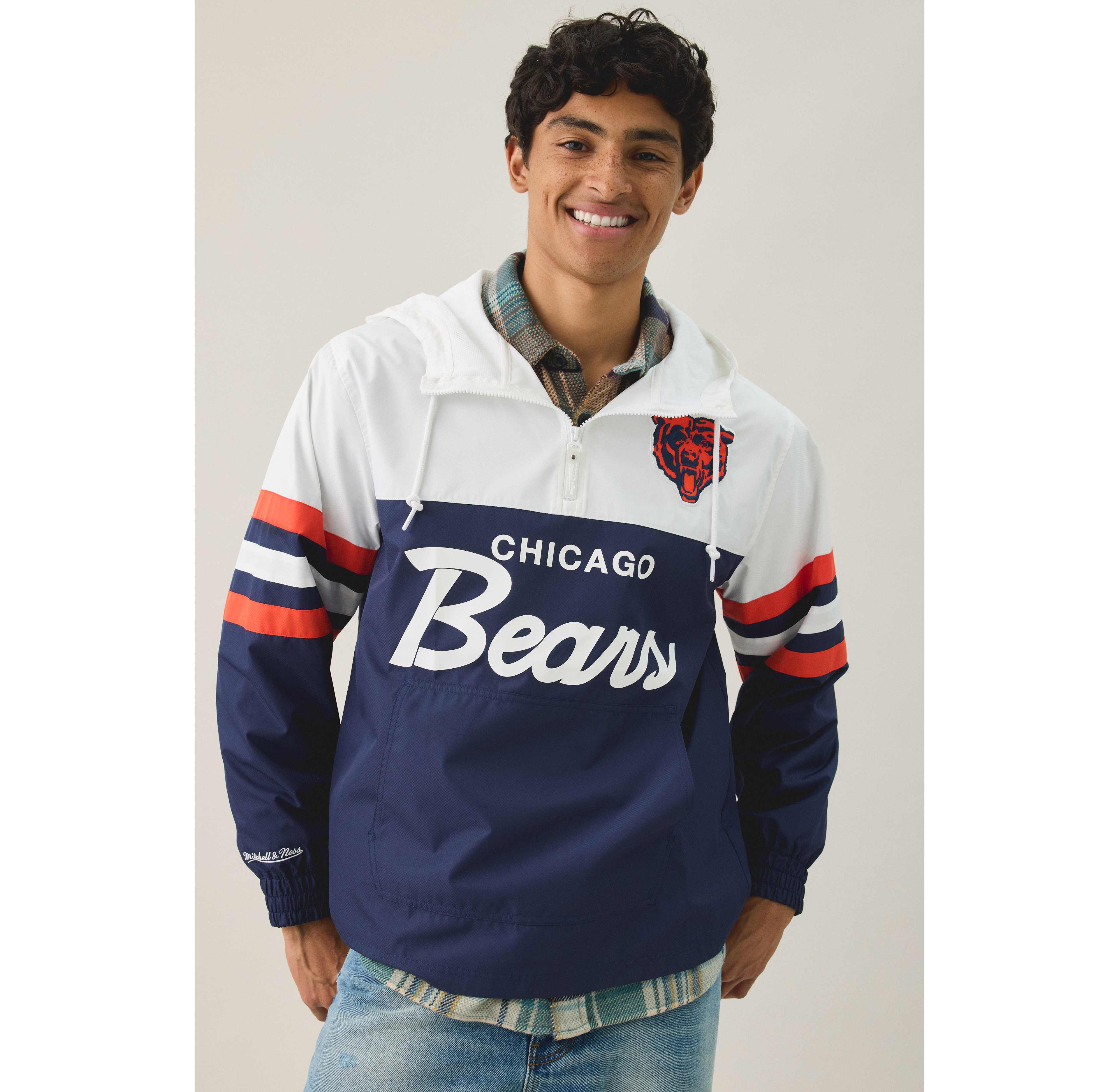Mitchell & Ness NFL Team Logo Head Coach Windbreaker Jacket