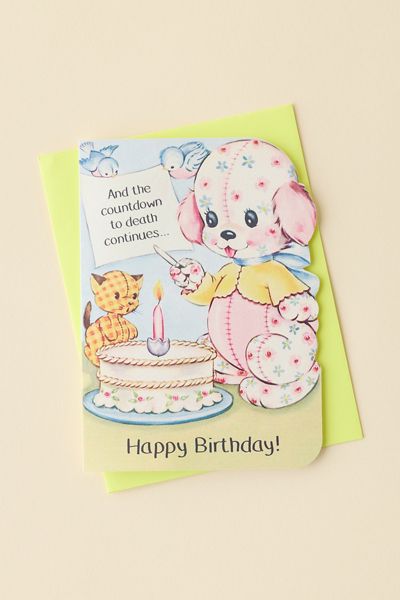Bad Betty Greeting Co. And The Countdown To Death Continues Birthday Card