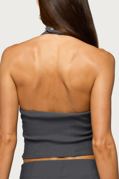 Edikted Lirah Laced Up Halter Top