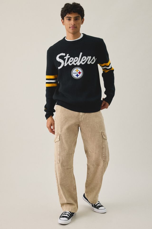 Mitchell & Ness NFL Team Logo Head Coach Crew Neck Sweater #1