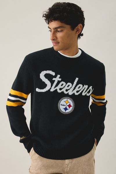 Mitchell & Ness NFL Team Logo Head Coach Crew Neck Sweater