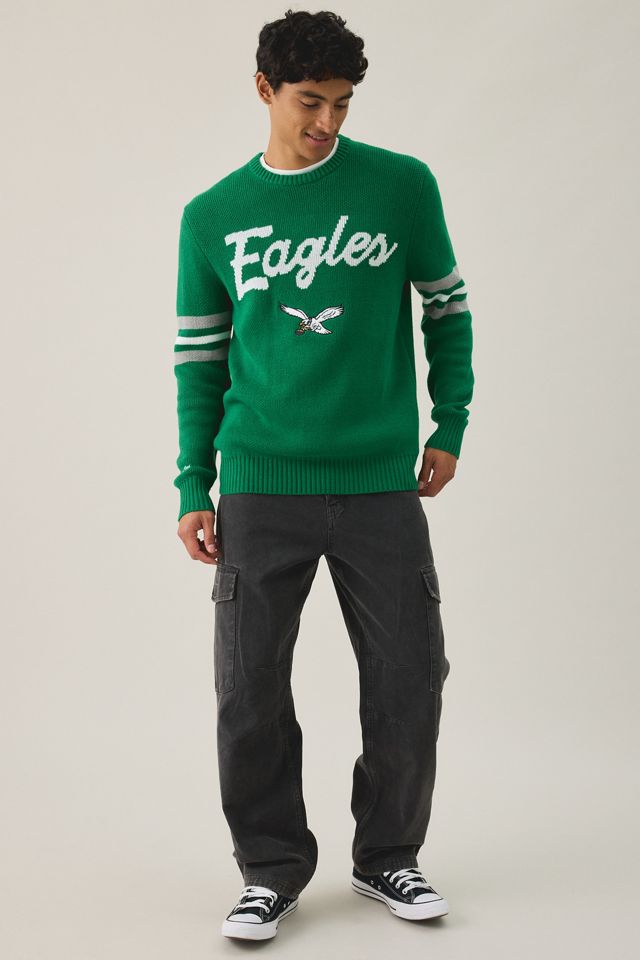 Mitchell & Ness NFL Team Logo Head Coach Crew Neck Sweater #1