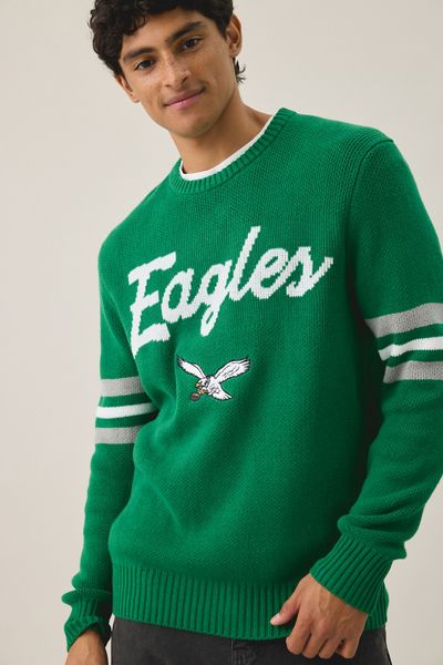Mitchell & Ness NFL Team Logo Head Coach Crew Neck Sweater