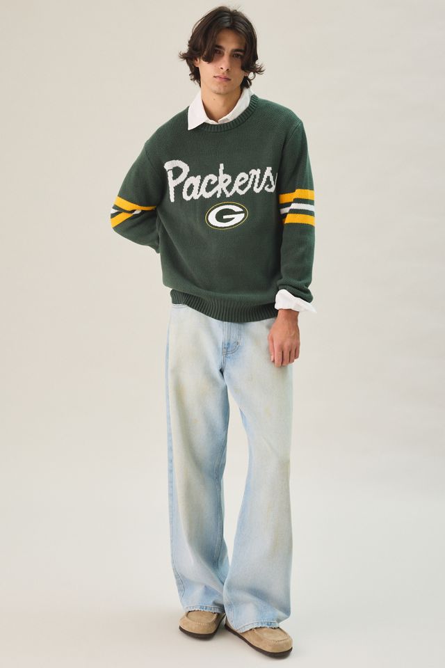Mitchell & Ness NFL Team Logo Head Coach Crew Neck Sweater #1