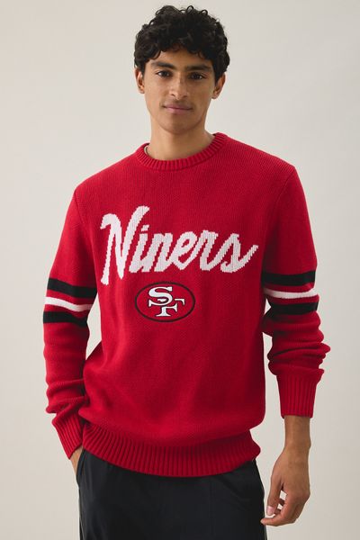 Mitchell & Ness NFL Team Logo Head Coach Crew Neck Sweater