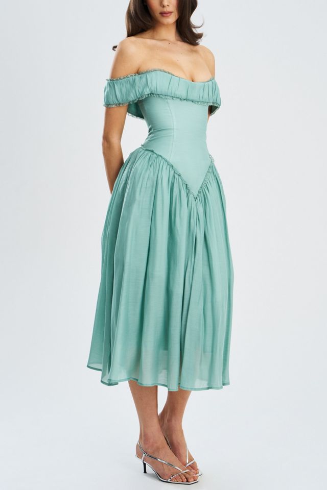 Miss Circle Xavy Off Shoulder Corset Midi Dress #2