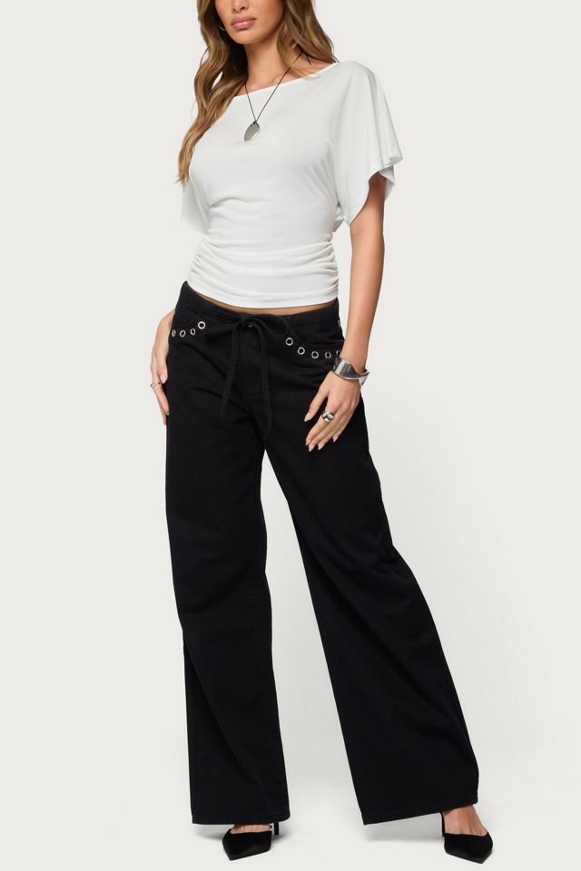 Edikted Abriana Ruched Waist Top #1