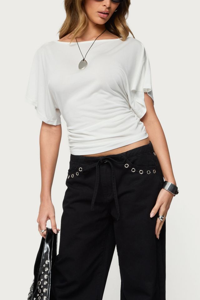 Edikted Abriana Ruched Waist Top #3