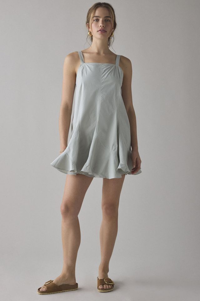 BDG Mina Oversized Pleated Swing Mini Dress #3