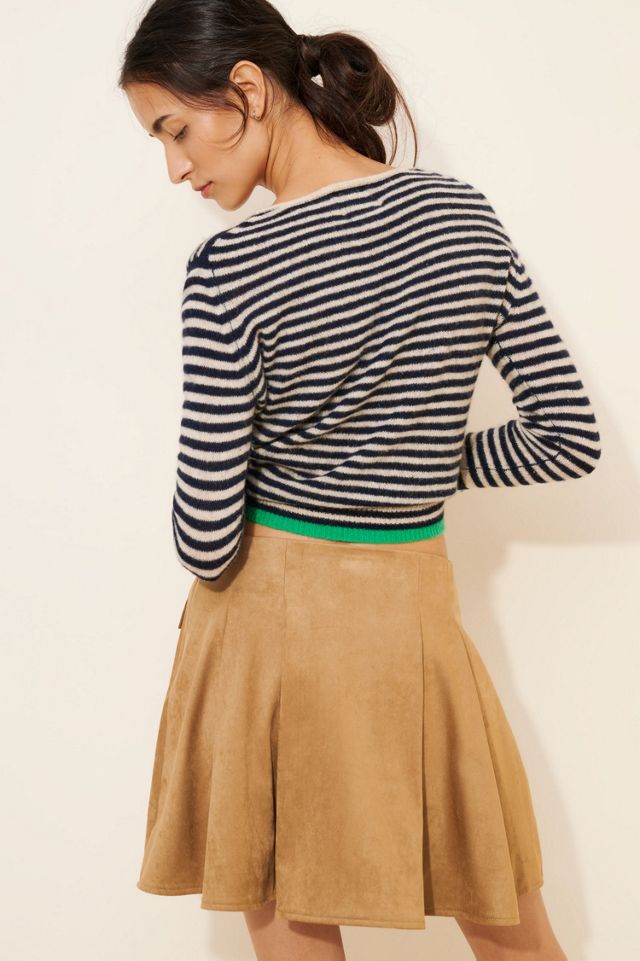 4SI3NNA Vegan Suede Mini Skirt #1