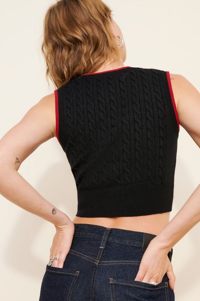 Lioness Cobain Cable Knit Vest #1