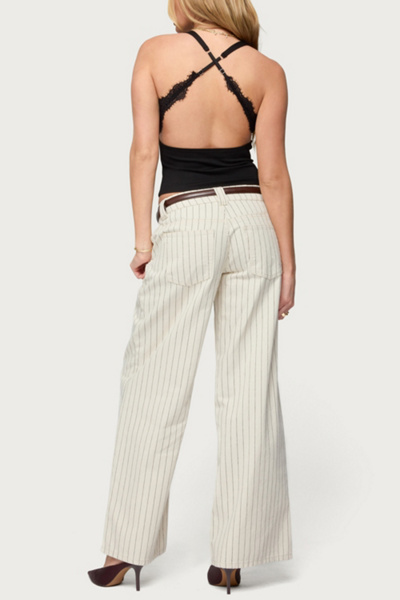 Edikted Ranata Lacey Scoop Neck Top