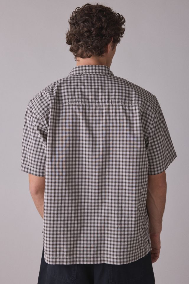 Vans Larkspur Mini Plaid Short Sleeve Shirt | Urban Outfitters
