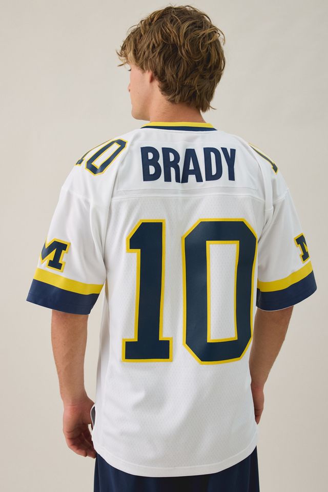 Mitchell & Ness NCAA University Of Michigan Wolverines 1999 Tom Brady Football Jersey #4