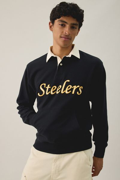 Mitchell & Ness NFL Retro Roots French Terry Polo Sweatshirt