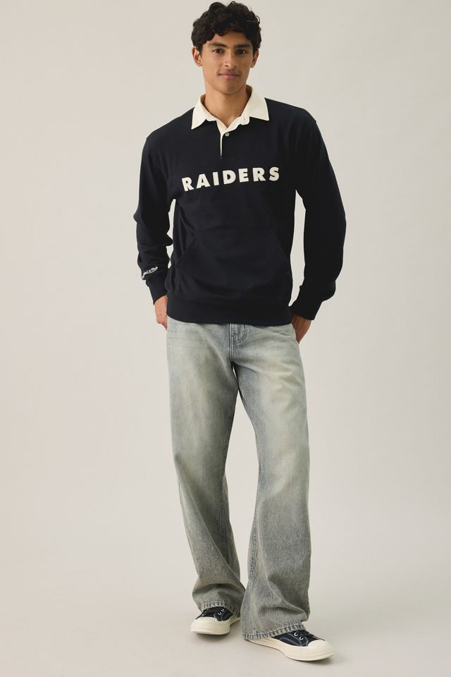 Mitchell & Ness NFL Retro Roots French Terry Polo Sweatshirt #1
