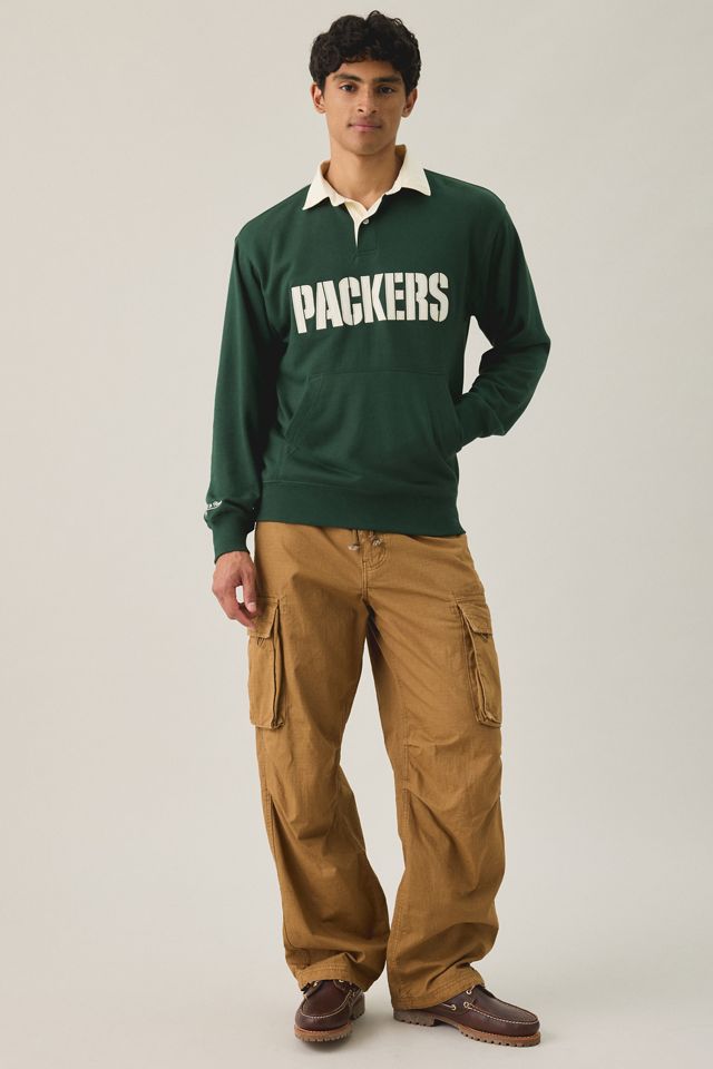 Mitchell & Ness NFL Retro Roots French Terry Polo Sweatshirt #1