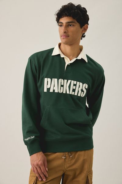 Mitchell & Ness NFL Retro Roots French Terry Polo Sweatshirt
