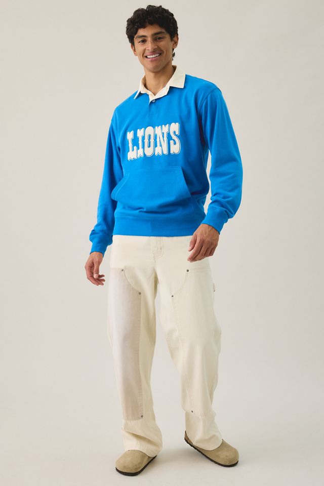 Mitchell & Ness NFL Retro Roots French Terry Polo Sweatshirt #1