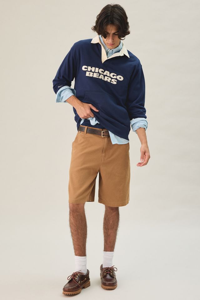 Mitchell & Ness NFL Retro Roots French Terry Polo Sweatshirt #1