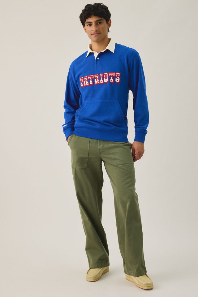 Mitchell & Ness NFL Retro Roots French Terry Polo Sweatshirt #1