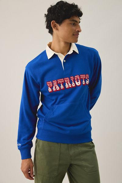 Mitchell & Ness NFL Retro Roots French Terry Polo Sweatshirt