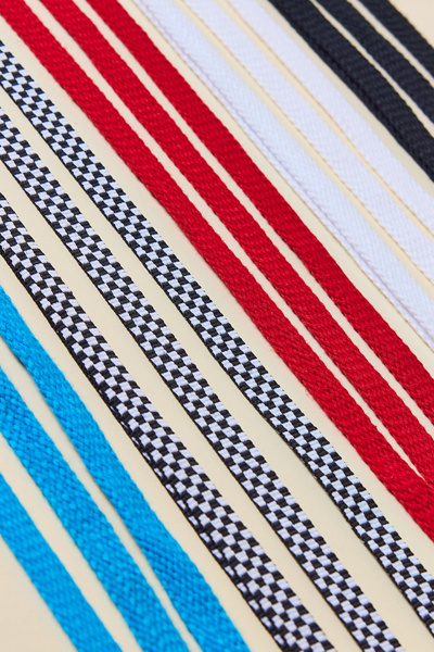 Vans Fat Shoe Laces in Black/White, Women's at Urban Outfitters