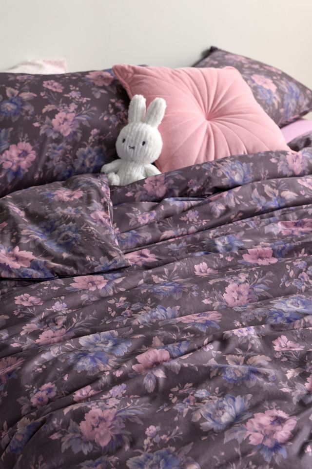 Housse de couette en satin de coton imprimé floral Gemma #2