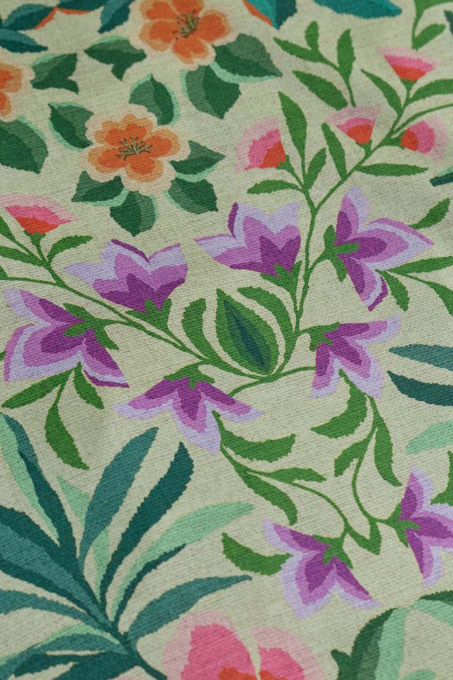 Gemma Floral Printed Cotton Sateen Duvet Cover #3