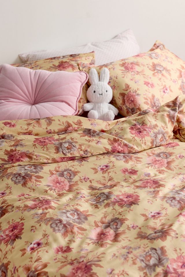 Gemma Floral Printed Cotton Sateen Duvet Cover #2