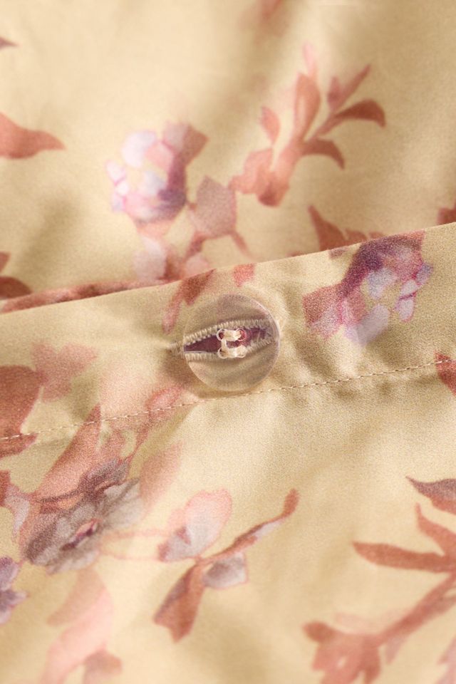 Gemma Floral Printed Cotton Sateen Duvet Cover #4