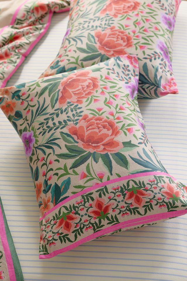 Gemma Floral Printed Cotton Sateen Sham Set #1