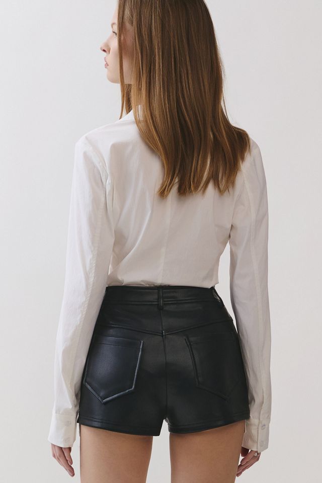 Personal Code Bianca Collared Deep V-Neck Long Sleeve Bodysuit #3