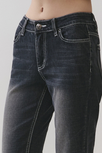 Personal Code Polaris Washed Straight Leg Denim Pants