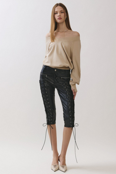 Personal Code Ophelia Off The Shoulder Sweatshirt