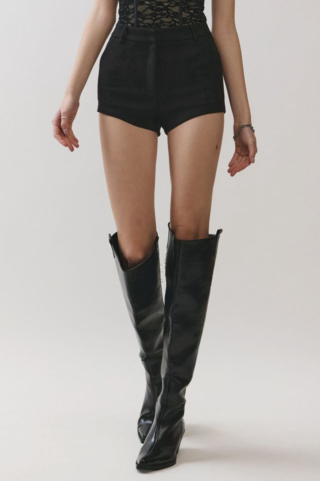 Personal Code Marybell Suede Micro Shorts #2